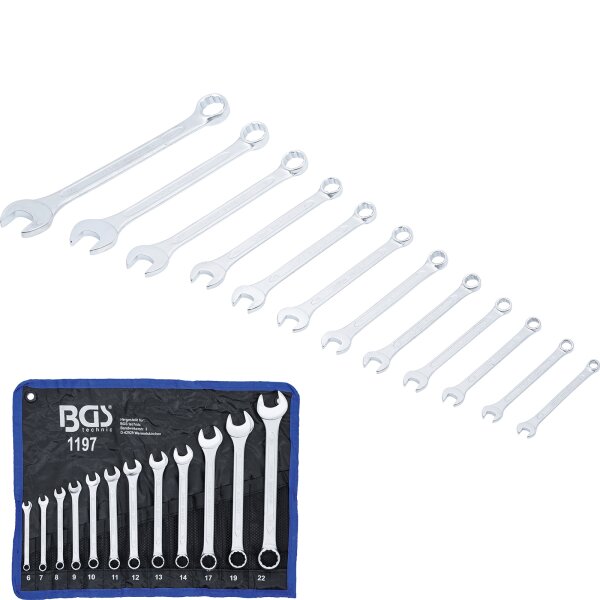 BGS Maulringschlüssel-Satz, 6-22 mm, 12-teilig
