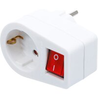 BGS Steckdosenadapter mit Schalter