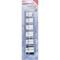 BGS Steckschlüssel-Einsatz-Satz, Zwölfkant Antrieb Innenvierkant 12,5 mm (1/2") SW 24 - 38 mm 6-tlg.