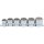 BGS Steckschlüssel-Einsatz-Satz, Zwölfkant Antrieb Innenvierkant 12,5 mm (1/2") SW 24 - 38 mm 6-tlg.