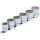 BGS Steckschlüssel-Einsatz-Satz, Zwölfkant Antrieb Innenvierkant 12,5 mm (1/2") SW 24 - 38 mm 6-tlg.