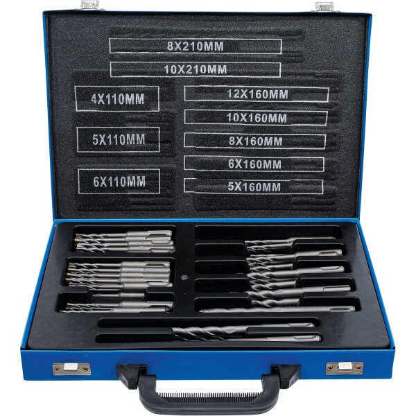 BGS Hammer-Bohrer-Satz SDS-Schaft, Hartmetallspitze 4 - 12 mm 56-tlg.