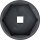 BGS Kraft-Steckschlüssel-Einsatz Sechskant Antrieb Innenvierkant 20 mm (3/4") SW 90 mm passend für Iveco, Volvo, DAF