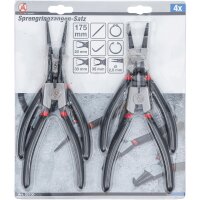 BGS DIY Sprengringzangen-Satz 175 mm 4-tlg.