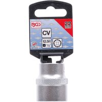 BGS Steckschlüssel-Einsatz Gear Lock | Antrieb Innenvierkant 12,5 mm (1/2") | SW 22 mm