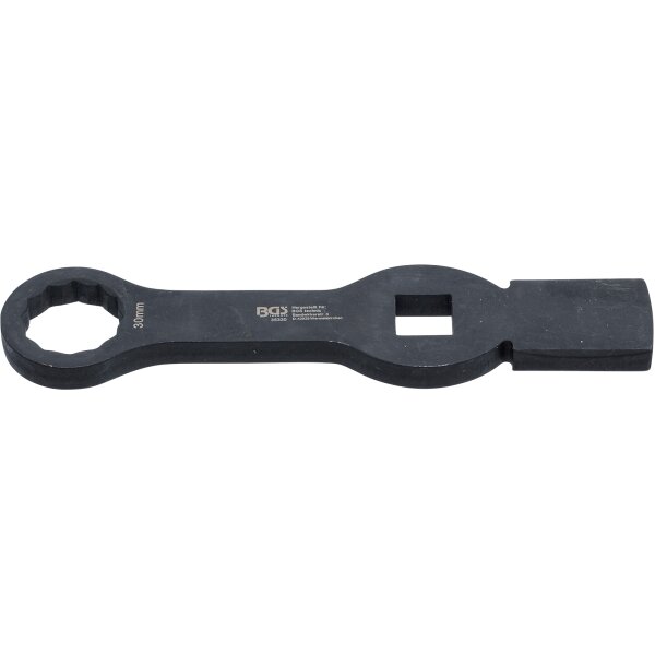 Schlag-Ringschlüssel | Zwölfkant | mit 2 Schlagflächen | SW 30 mm