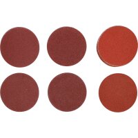 BGS Schleifblatt-Satz für Exzenterschleifer | Ø 75 mm | K 60 - 80 - 120 | 30-tlg.