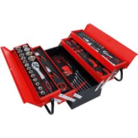 BGS DIY Metall-Werkzeugkoffer inkl. Werkzeug-Sortiment |...