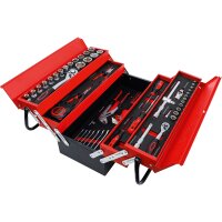 BGS DIY Metall-Werkzeugkoffer inkl. Werkzeug-Sortiment | 86-tlg.