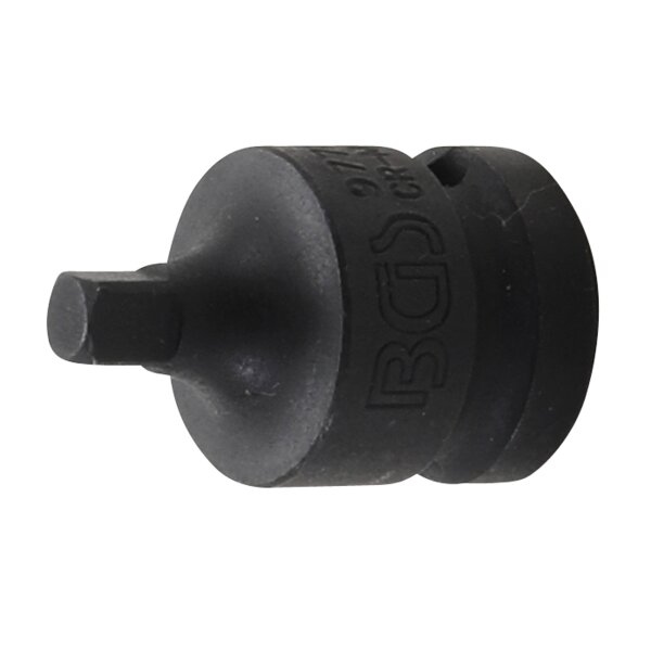 BGS Kraft-Steckschlüssel-Adapter | Innenvierkant 12,5mm (1/2") - Außenvierkant 6,3mm (1/4")