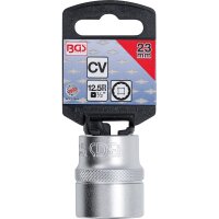 Steckschlüssel-Einsatz Zwölfkant | Antrieb Innenvierkant 12,5 mm (1/2") | SW 23 mm