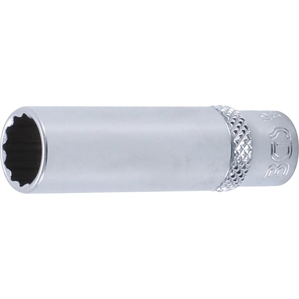 BGS Steckschlüssel-Einsatz Zwölfkant, tief | Antrieb Innenvierkant 6,3 mm (1/4") | SW 10 mm