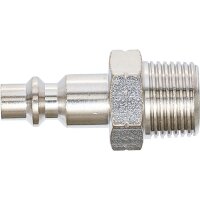 BGS Druckluft-Stecknippel | 10 mm (3/8") Außengewinde | für USA / Frankreich