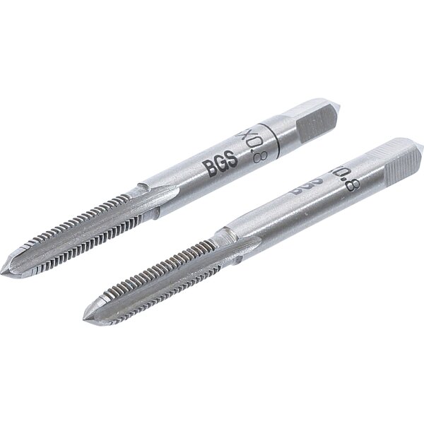 BGS Gewindebohrer | Vor- und Fertigschneider | M5 x 0,8 mm | 2-tlg.