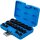 BGS Kraft-Steckschlüssel-Einsatz-Satz Sechskant, extra flach | Antrieb Innenvierkant 12,5mm (1/2") | SW 8-24mm | 17-tlg.