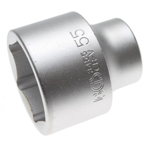 BGS Steckschlüssel-Einsatz Sechskant | Antrieb Innenvierkant 20 mm (3/4") | SW 55mm