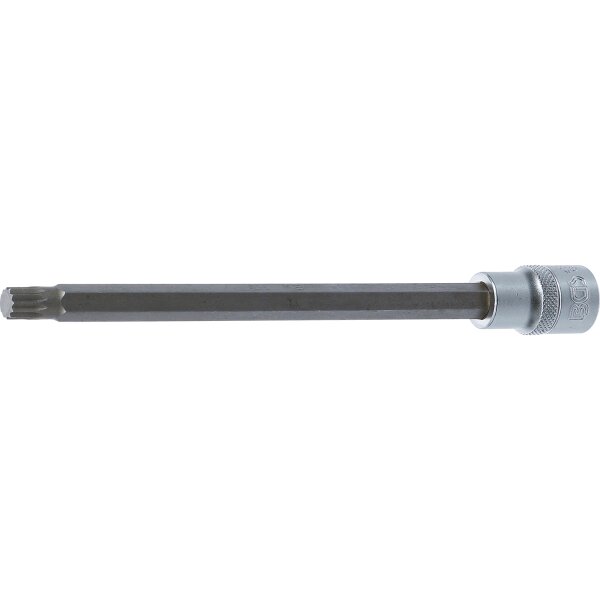 BGS Bit-Einsatz | Länge 200mm | Antrieb Innenvierkant 12,5mm (1/2") | Innenvielzahn (für XZN) M10