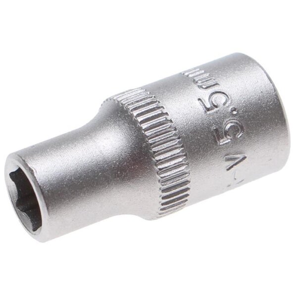 BGS Steckschlüssel-Einsatz Sechskant | Antrieb Innenvierkant 6,3mm (1/4") | SW 5,5mm