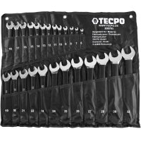 TECPO Maulringschlüssel-Satz mit rutschfesten Griff, 6-32mm