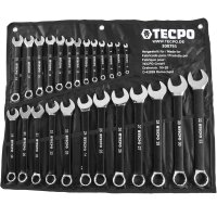 TECPO Maulringschlüssel-Satz mit rutschfesten Griff, 6-32mm