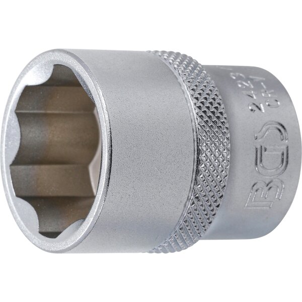 BGS Steckschlüssel-Einsatz Super Lock | Antrieb Innenvierkant 12,5 mm (1/2") | SW 23 mm