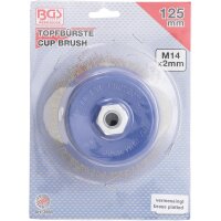 BGS Topfbürste | Aufnahme M14 x 2 | Ø 125 mm x 75 mm