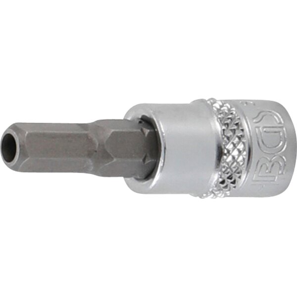 BGS Bit-Einsatz | Antrieb Innenvierkant 6,3 mm (1/4") | Innensechskant mit Bohrung 5,5 mm