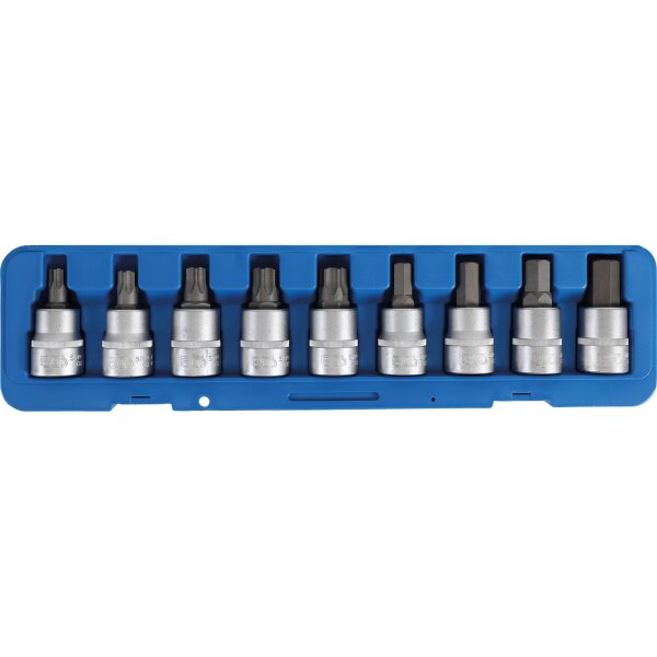 BGS Bit-Einsatz-Satz | Antrieb Innenvierkant 20 mm (3/4") | Innensechskant, T-Profil (für Torx) | 9-tlg.