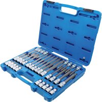 BGS Bit-Einsatz-Satz | Antrieb Innenvierkant 12,5 mm (1/2") | TP-Profil (für Torx Plus) TP20 - TP70 | 32-tlg.