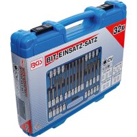 BGS Bit-Einsatz-Satz | Antrieb Innenvierkant 12,5 mm (1/2") | TP-Profil (für Torx Plus) TP20 - TP70 | 32-tlg.