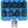 BGS Kraft-Bit-Einsatz-Satz | Antrieb Innenvierkant 12,5 mm (1/2") | Innenvielzahn (für XZN) M4 - M16 | 9-tlg.