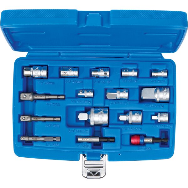 BGS Bit-Adapter- / Steckschlüssel-Adapter-Satz | 16-tlg.