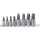 BGS Schraubenausdreher-Satz | Antrieb 6,3 mm (1/4") / 10 mm (3/8") | für defekten Innensechskant 3 - 10 mm | 8-tlg.