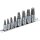 BGS Schraubenausdreher-Satz | Antrieb 6,3 mm (1/4") / 10 mm (3/8") | für defekten Innensechskant 3 - 10 mm | 8-tlg.