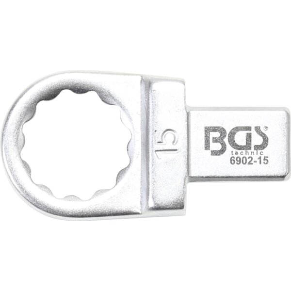BGS Einsteck-Ringschlüssel | 15 mm | Aufnahme 9 x 12 mm