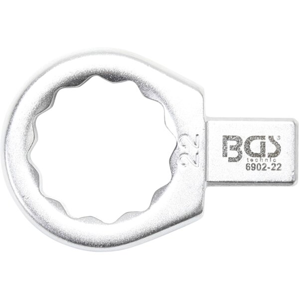 BGS Einsteck-Ringschlüssel | 22 mm | Aufnahme 9 x 12 mm