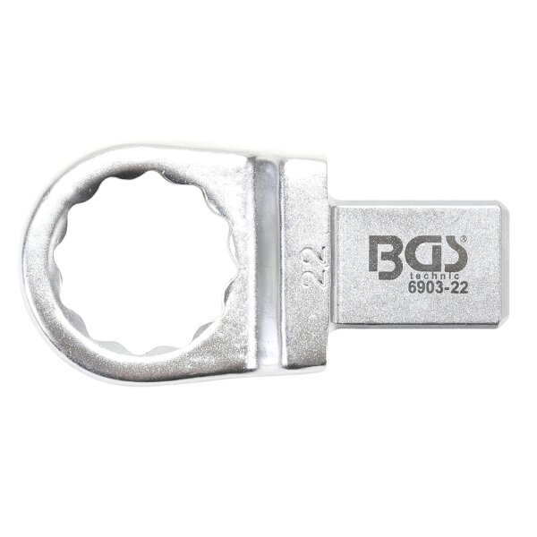 BGS Einsteck-Ringschlüssel | 22 mm | Aufnahme 14 x 18