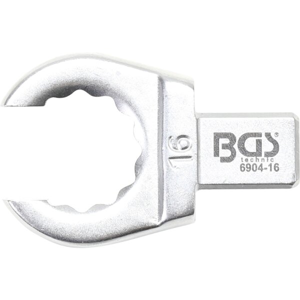 BGS Einsteck-Ringschlüssel | offen | 16 mm | Aufnahme 9 x 12 mm