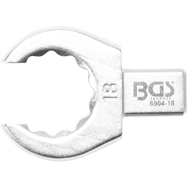 BGS Einsteck-Ringschlüssel | offen | 18 mm | Aufnahme 9 x 12 mm