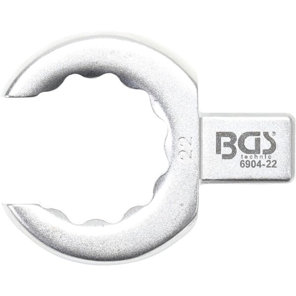 BGS Einsteck-Ringschlüssel | offen | 22 mm | Aufnahme 9 x 12 mm