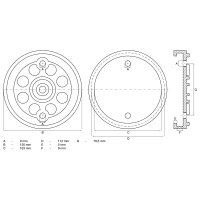 BGS Gummiteller | für Hebebühnen | Ø 120 mm