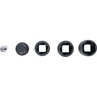 BGS Kraft-Spezial-Steckschlüssel-Wendeeinssatz-Satz | Sechskant & Schraubendreher 17 - 19 - 21 mm | 12,5 mm (1/2") | 3-tlg.