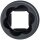 BGS Kraft-Spezial-Schraubenausdreh-Wendeeinsatz 19 mm | 12,5 mm (1/2")