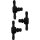 BGS Kunststoff-Verbinder-Satz | T-Form | 20-tlg.