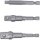BGS Adapter-Satz für Bohrmaschinen | Außensechskant Antrieb 6,3mm (1/4") | Abtrieb Außensechskant 6,3mm (1/4"), 10mm (3/8"), 12,5mm (1/2") | 3-tlg.