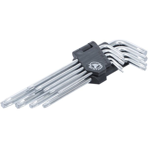 BGS DIY Winkelschlüssel-Satz | lang | T-Profil (für Torx) T10 - T50 | 9-tlg.
