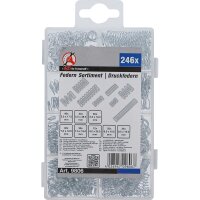BGS DIY Federn-Sortiment | Druckfedern | 246-tlg.