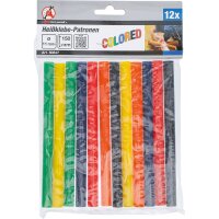 BGS DIY Heißklebe-Patronen | bunt | Ø 11 mm, 150 mm | 12-tlg.