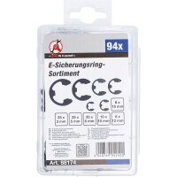 BGS DIY E-Sicherungsring-Sortiment | 3 - 15 mm | 94-tlg.