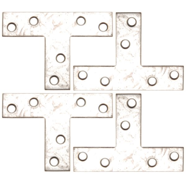 BGS T-Winkel | 70 x 50 x 16 mm | 4-tlg.